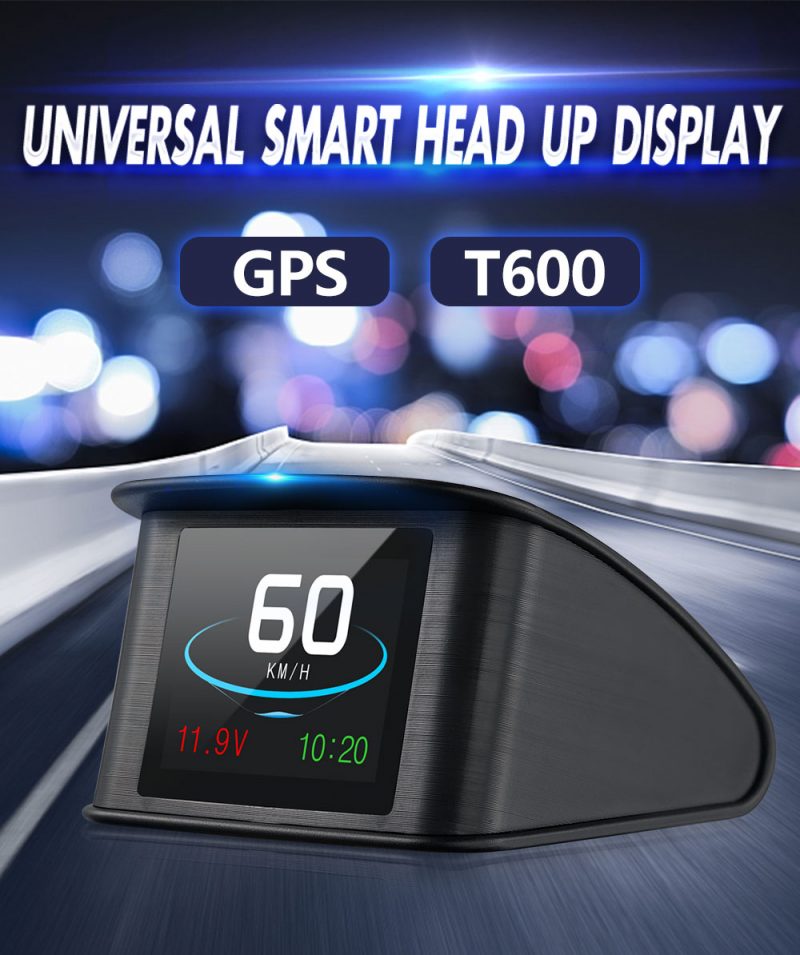T600 Digital Car Speedometer VJOYCAR GPS Tracker Car Hud Head Up