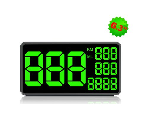 SmartCoolous C90 5.5 inch Universal HUD Head Up Display GPS Digital Speedometer Over Speed Alarm Tired Driving Warning Windshield Project for All Vehicle Bicycle Motorcycle 