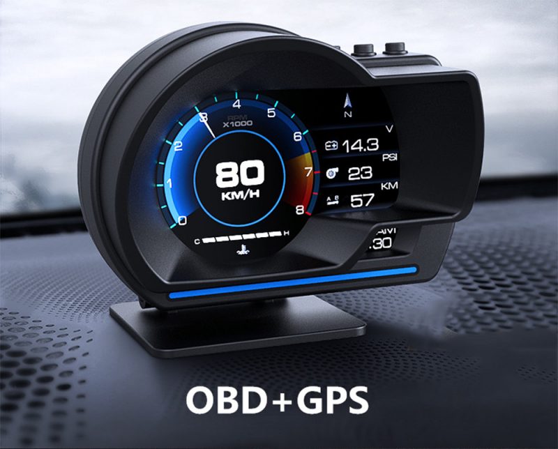 V60 OBD HUD Gauge VJOYCAR GPS Tracker Car Hud Head Up Display