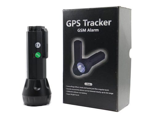 T10 Portable Torch GPS Tracking Device Safety Guard