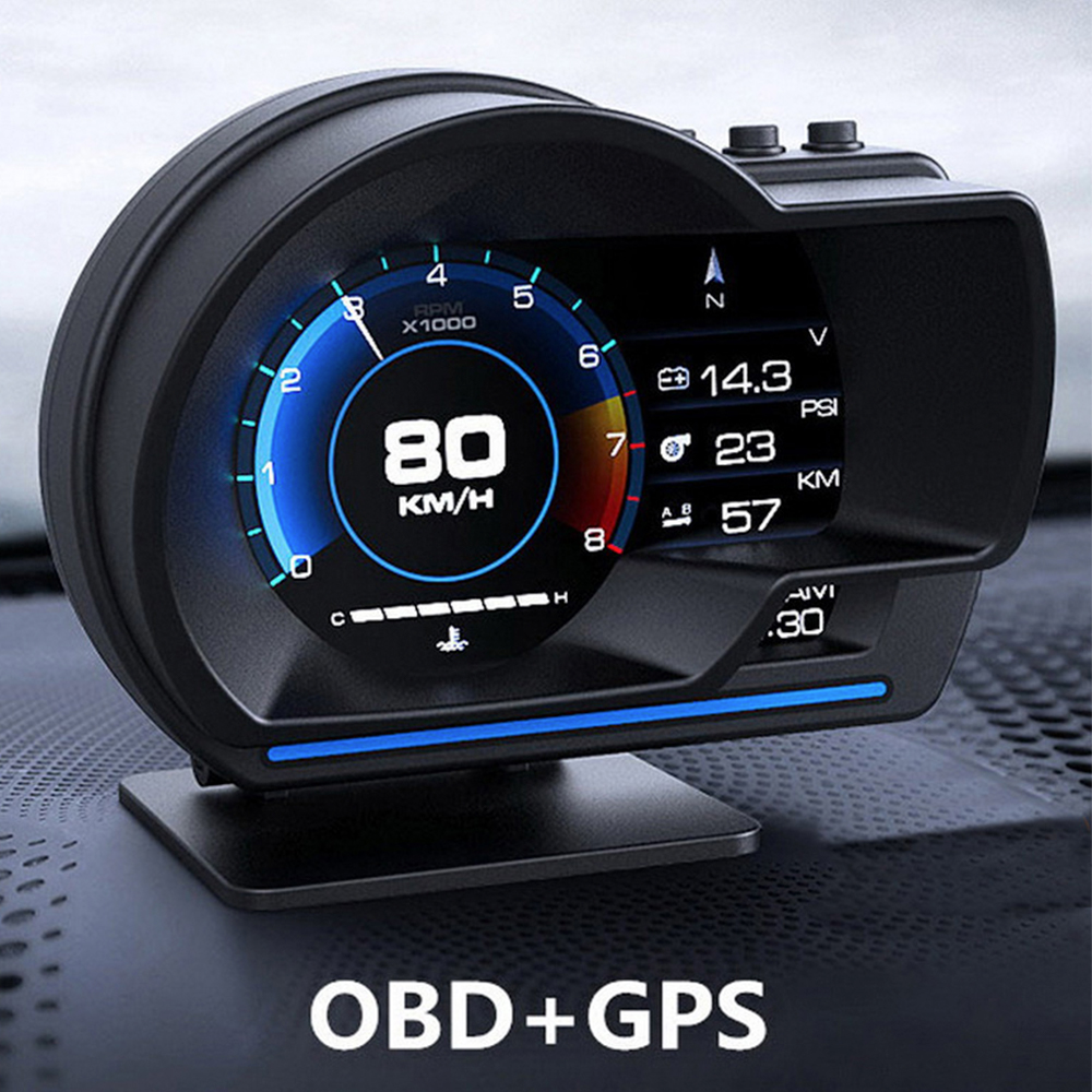 V60 OBD HUD Gauge GPS Speedometer