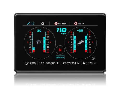 T20 Touch Screen HUD Inclinometer